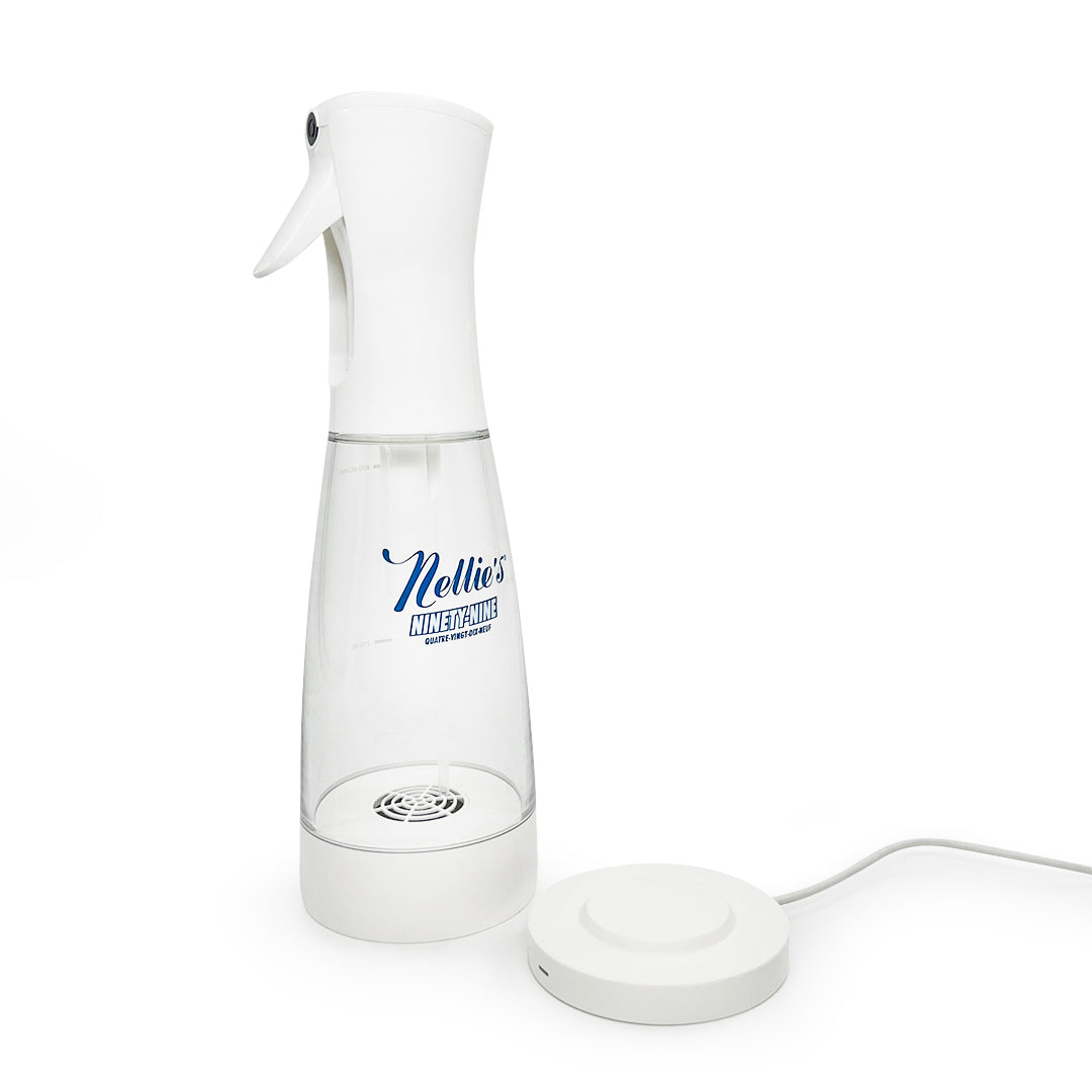 Nellie's Ninety Nine Cleaning Solution off from its Adadptor