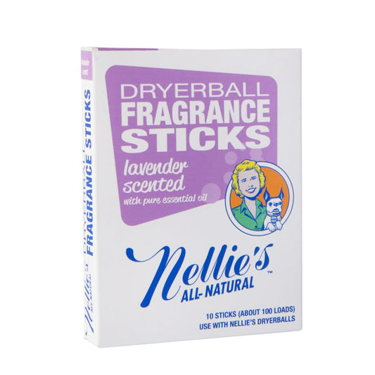 A box of Nellie's all - natural Dryer ball Fragrance Sticks - Lavender Scented with pure essential oil 