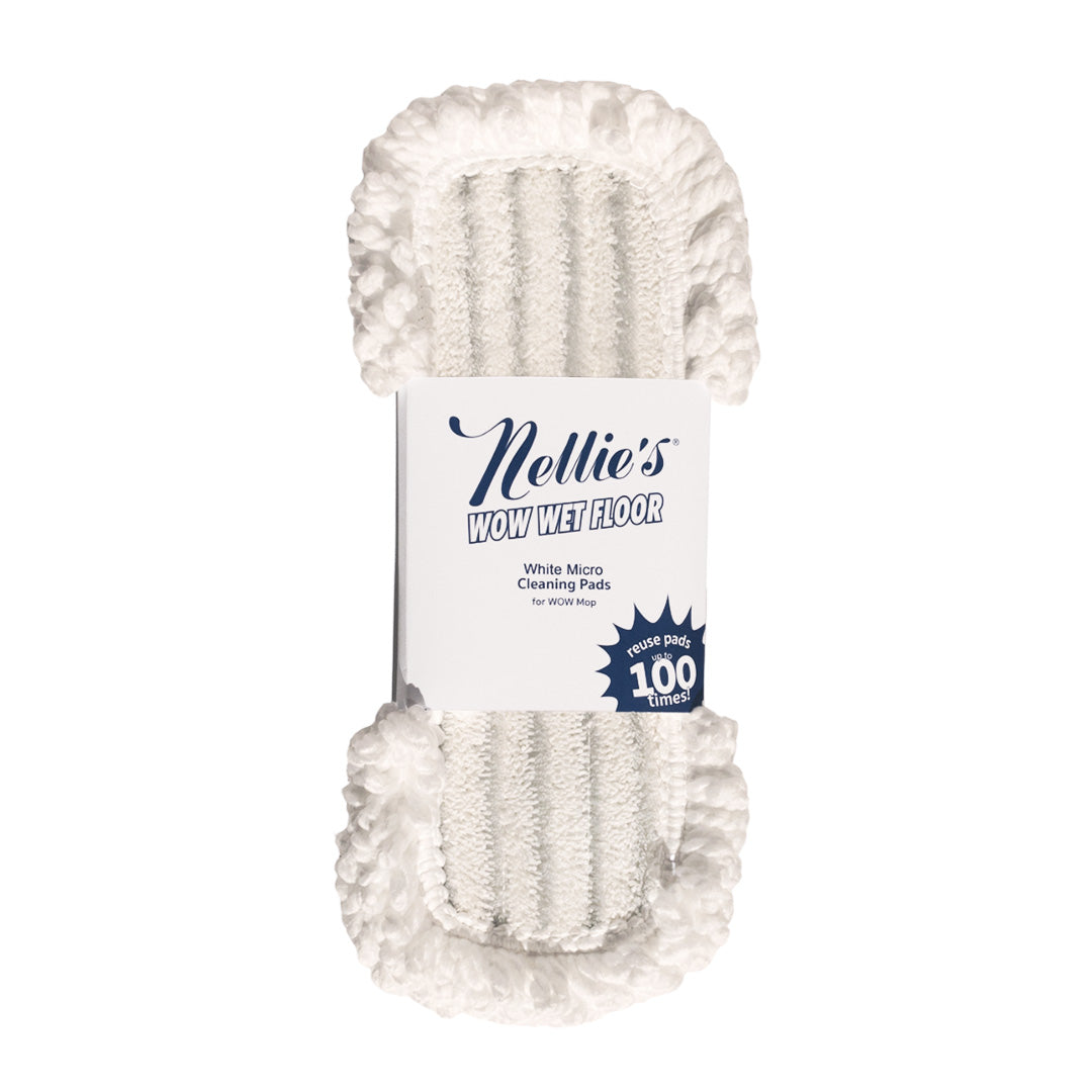 A White Twin Pack of Nellie's WOW micro cleaning pads
